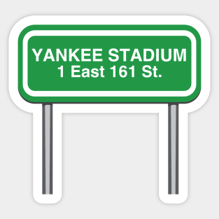 Yankee Stadium Design | 1 East 161 St, The Bronx, NY 10451 - Funny sports baseball gifts Sticker